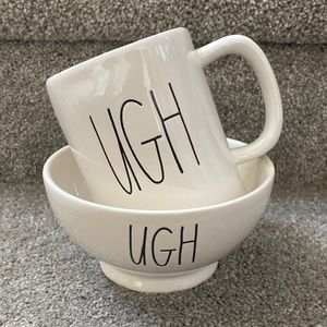 Rae Dunn UGH Bowl & Mug SET